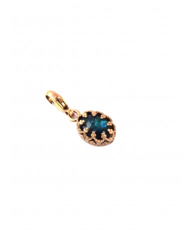 Pendentif Nacre Bleue -...